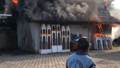 Kebakaran Gudang Disdik Barito Utara, Penyebab Belum Diketahui