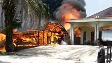 Api Melalap 3 Rumah Warga, Rumah Kosong Jadi Sumber Kebakaran