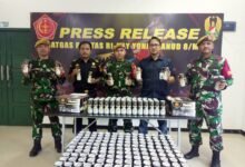 Satgas Pamtas RI-Malaysia Gagalkan Penyelundupan Miras