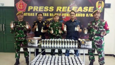 Satgas Pamtas RI-Malaysia Gagalkan Penyelundupan Miras