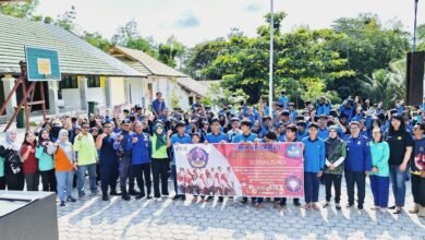 SMPN 9 Muara Teweh Gandeng Disdamkarmat Gelar Sosialisasi Pencegahan Kebakaran