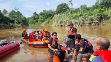 Penyisiran Korban Tenggelam di Sungai Montallat Dihentikan Sementara