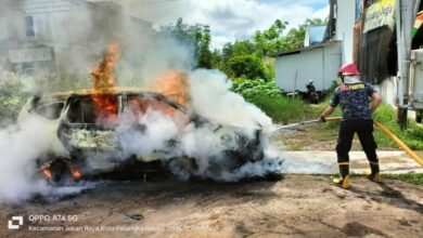 Mobil Pelangsir BBM Terbakar, Kerugian Capai Rp150 Juta