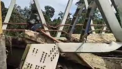 Jembatan Sei Talino Kecil Dinyatakan Darurat, Warga Diimbau Berhati-hati