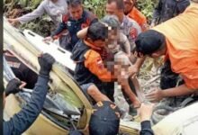 Truk Muatan Material Bangunan Tabrak Tebing, 2 Tewas 1 Luka Berat
