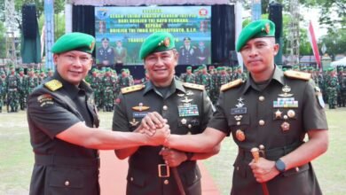 Pangdam XII/Tpr Pimpin Sertijab Danrem 102/Panju Panjung, Iwan Rosandriyanto Jabat Pejabat Baru