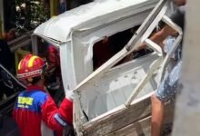 BREAKING NEWS: Kecelakaan Tunggal di Barito Utara, Sopir Terjepit