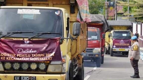 Siap Coblos! Logistik Pemilu 2024 Barito Utara Diantar ke Kecamatan