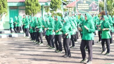 Jaga Kebugaran, Kodim 1013/Mtw dan Persit KCK Cabang XXXIX Olahraga Bersama