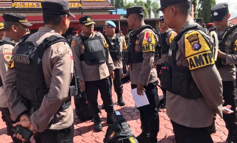 Apel Kesiapan Pengamanan TPS Digelar Jelang Pemilu 2024