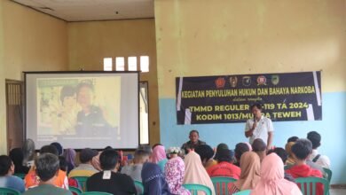 Satgas TMMD 119 Gelar Penyuluhan Hukum dan Bahaya Narkoba