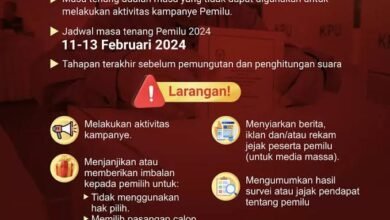 Jaga Kondusifitas! Ini Larangan yang Harus Dipatuhi di Masa Tenang