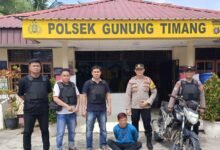 Aksi Cepat Polsek Gunung Timang Gagalkan Pencurian Sepeda Motor, Pelaku Tertangkap di Jalan Lintas