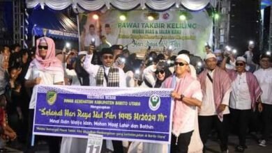 Pj. Bupati Lepas Pawai Takbir Sambut Idul Fitri 1445 Hijriah