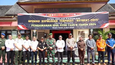 Polres Barito Utara Gelar Apel Pasukan Operasi Ketupat 2024