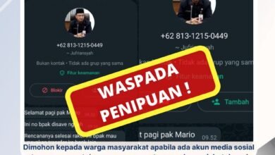 Jangan Tertipu! Waspada Akun Bodong Mengatasnamakan Pj. Sekda Barito Utara