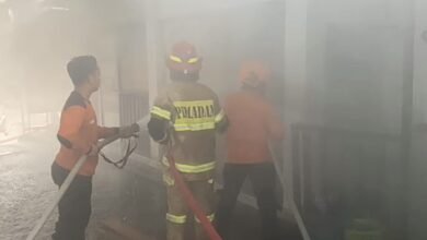 Kebakaran di Muara Teweh, Cafe Mojitos Corner Nyaris Terbakar