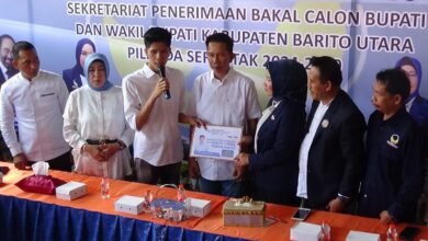 Pilkada Barito Utara 2024, Akhmad Gunadi Daftar ke Nasdem