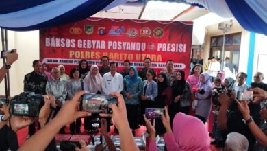 Gebyar Posyandu Presisi Polres Barito Utara Perkuat Upaya Penurunan Stunting