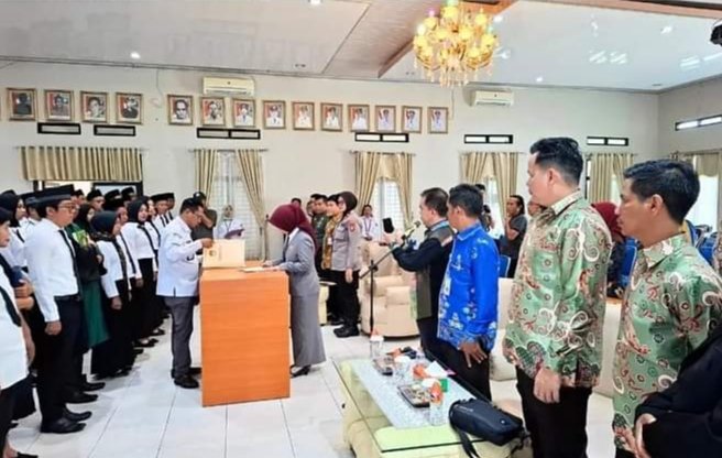 45 PPK Barito Utara Dilantik, KPU Ingatkan Bekerja Amanah dan Tanggung Jawab