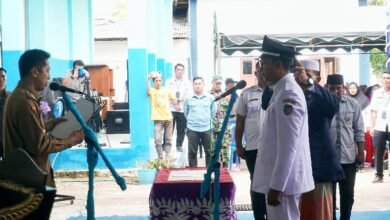 Pj. Bupati Barito Utara Melantik PAW Kades Bintang Ninggi II