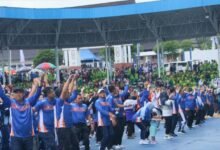 Kabupaten Barito Utara Semarakkan HUT ke-74 dengan Senam Masal dan Jalan Sehat