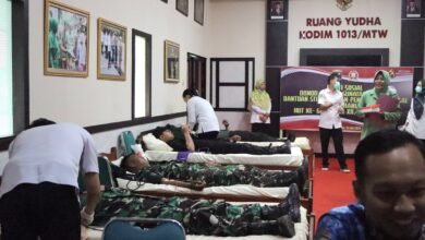 Setetes Darah untuk Sesama, Donor Darah di HUT Ke-66 Kodam XII/Tpr