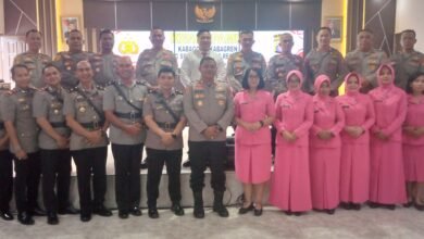 Serah Terima Jabatan Kasat Resnarkoba Polres Barito Utara, AKP Arie Digantikan AKP Robertus