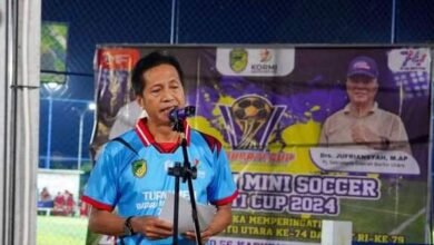 Pj. Bupati Barito Utara Buka Turnamen Mini Soccer, Ajak Masyarakat Manfaatkan Fasilitas