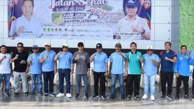 Pj. Sekda Barito Utara Hadiri Senam Bersama dan Jalan Sehat Peringatan Hari Jadi ke-74