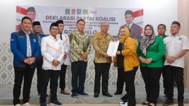 Koalisi Lima Partai Dukung H. Gogo dan Hendro sebagai Calon Bupati dan Wakil Bupati Barito Utara