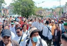 KPU Barito Utara Diramaikan Sorak-Sorai Pendukung Gogo-Helo