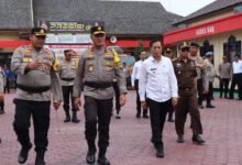 Wakapolda Kalteng Tinjau Kesiapan Polres Barito Utara Jelang Pilkada 2024