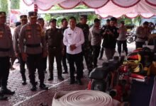 Pj Bupati Muhlis Sambut Wakapolda Kalteng di Barito Utara