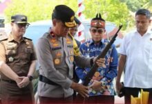 Pj Bupati Murung Raya Sambut Kunker Wakapolda Kalteng untuk Persiapan Pilkada 2024
