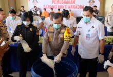 Polda Kaltara Ungkap Jaringan Narkoba Lintas Provinsi, Musnahkan Barang Bukti 51,5 Kg
