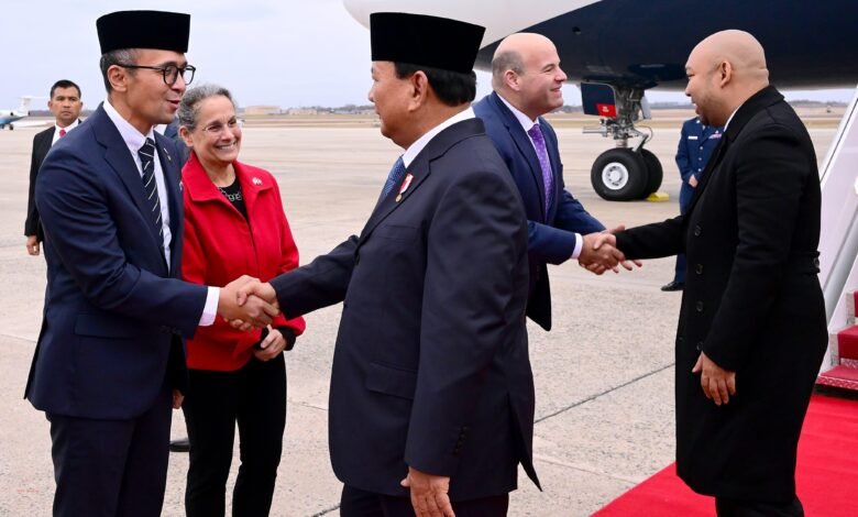 Dari Beijing, Presiden Prabowo Subianto Tiba di Washington DC