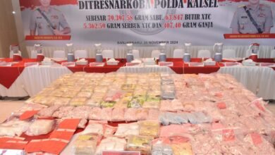 Polda Kalsel Bongkar Peredaran Narkoba Jaringan Freddy Pratama