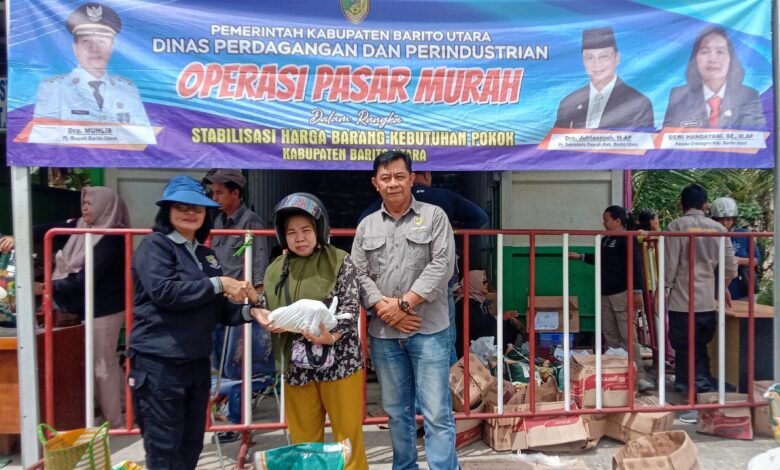 Pemkab Barito Utara Gelar Operasi Pasar Murah, Tekan Harga Jelang Natal dan Tahun Baru