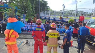 Anak-Anak TK Al-Falah Barito Utara Ikuti Kegiatan Seru Fun Edukasi Pemadam Kebakaran