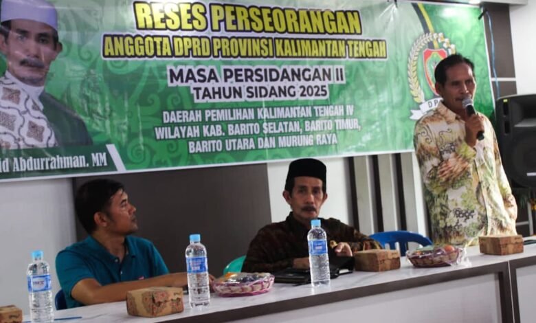 Habib Sayid Abdurrahman Reses di Barito Utara Dialog Langsung dengan Masyarakat