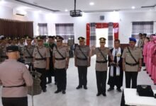 Empat Pejabat Baru Polres Barito Utara Sertijab