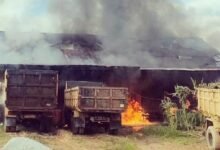 Kebakaran di Murung Raya, 12 Sepeda Motor dan 2 Truk Ludes Dilalap Api