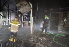 Disambar Petir, Bangunan Walet dan Dua Rumah di Lahei I Barito Utara Ludes Terbakar