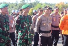 Kapolres Gunung Mas Ikuti Apel Kesiapsiagaan Antisipasi Karhutla