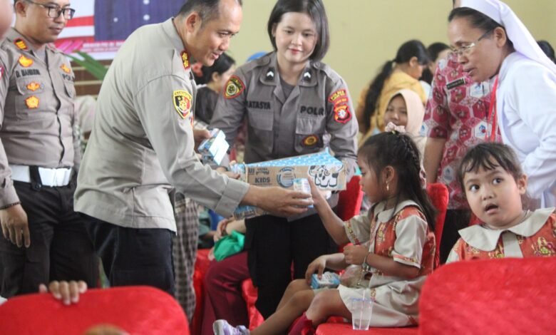 Polres Gunung Mas Gelar Gebyar Posyandu Cegah Stunting
