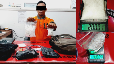 Polisi Barito Utara Gagalkan Transaksi 200 Gram Sabu dan 825 Butir Pil Karisoprodol