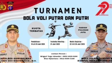 Meriahkan Hari Bhayangkara ke-79, Polres Gunung Mas Gelar Turnamen Voli, Hadiah Puluhan Juta Disiapkan
