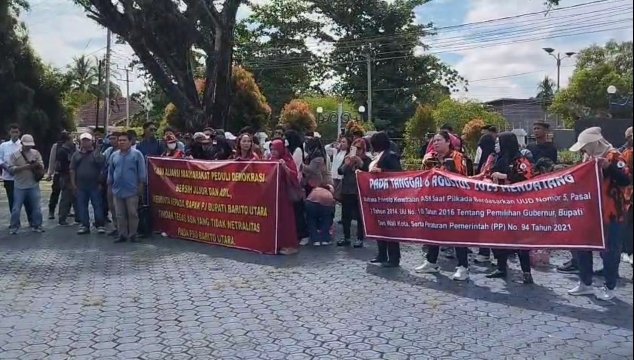 Aliansi Masyarakat Peduli Demokrasi Desak Pj Bupati Barito Utara Tegas Soal Netralitas ASN