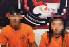 Pasutri Pengedar Sabu di Lanting Sungai Arut Dibekuk Polisi Kobar